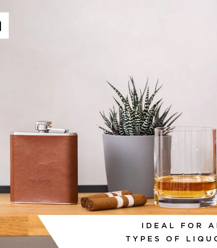 LARS NYSØM Roestvrij Staal Heupfles 'Livslyst' 4 LARS NYSØM Roestvrij Staal Heupfles 'Livslyst' - Image 2