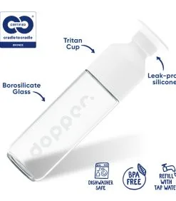Dopper Glazen Drinkfles Glass 400ml -Meubilair Geschäft d72bc33025684efeb3a40a26e608bec1