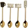 Rivièra Maison Koffielepels, Theelepels Goud, Set Van 4 - Barista - Goud - -Meubilair Geschäft d73f5c8998354e2a88e2635b274e56fc