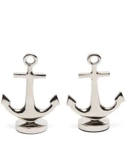 Rivièra Maison Naambordje Anker, Aamhouder Voor Diner Tafelschikking - Anchor - Goud - Set Van 2