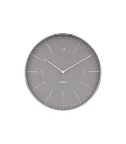 Karlsson Wandklok Normann Numbers - Warm Grijs - Ø27,5cm