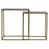 WOOOD Ziva Bijzettafels - Metaal - Antique Brass - Set Van 2 -Meubilair Geschäft d8e6b7bb153f4f6883309cdc668defe0