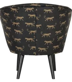WOOOD Bo Fauteuil - Velvet - Panter Print - 71x69x76 -Meubilair Geschäft da0991447a21495fa606858a42f65245