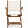 Rivièra Maison Tuinstoel Met Armleuning Gili Outdoor Dining Armchair - Teakout - Wit -Meubilair Geschäft db0d49527ec34439ad4f7412adc5b464