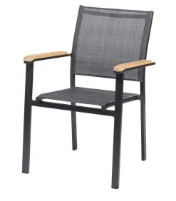 Exotan Tuinstoel Memphis - Teak - Antraciet - 86x57x53