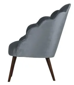 WOOOD SCHELP STOEL VELVET -Meubilair Geschäft db6832fe7eb04da6a64b95875784ce22