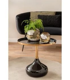 Leitmotiv Bijzettafel Mila Large - Zwart - 50x50x48cm -Meubilair Geschäft dbb3c42317e34280ad562d5b7ed402f4