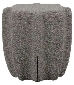 VTwonen Soft Star Poef - Lichtgrijs - 45x42x42 -Meubilair Geschäft dc2e67e3594b4360b8cda1e47cb321bf