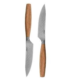 Boska Steakmessenset Oslo+ - 2 Stuks - Multifunctioneel - Non-stick - Eikenhout