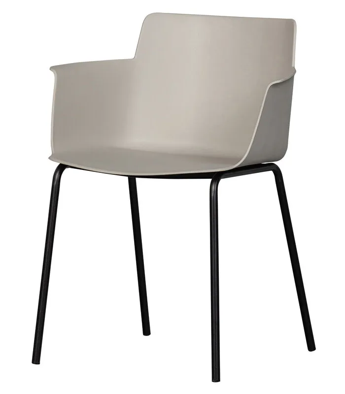 WOOOD Tuinstoel Foppe - Pp/Metaal - Mist - Set Van 4 3 WOOOD Tuinstoel Foppe - Pp/Metaal - Mist - Set Van 4