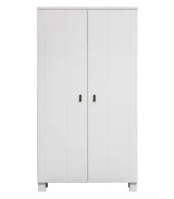 WOOOD Ties Kast - Grenen - Wit - 202x111x55