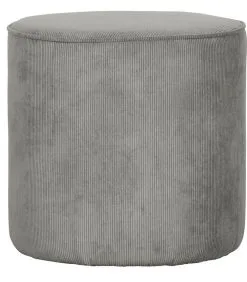 WOOOD Sara Poef Hoog - Ribstof - Vergrijsd Groen - 46x46x46