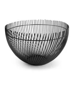 Salt & Pepper Draadmand 30xH18cm Zwart Twisted Iris -Meubilair Geschäft ddb16215435d4d1e95d4ff5f30a6bff5