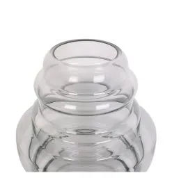 PRESENT TIME Vaas Distinct - Large - Glas Donkergrijs - Ø25x30cm -Meubilair Geschäft de5dab75b2104b2792b4d44a6e0c8ec2