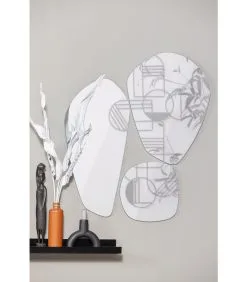 WOOOD Exclusive Exclusive Onne Spiegels - Glas - Set Van 3 -Meubilair Geschäft dee43e6467124e519a9bd6c81169e12f