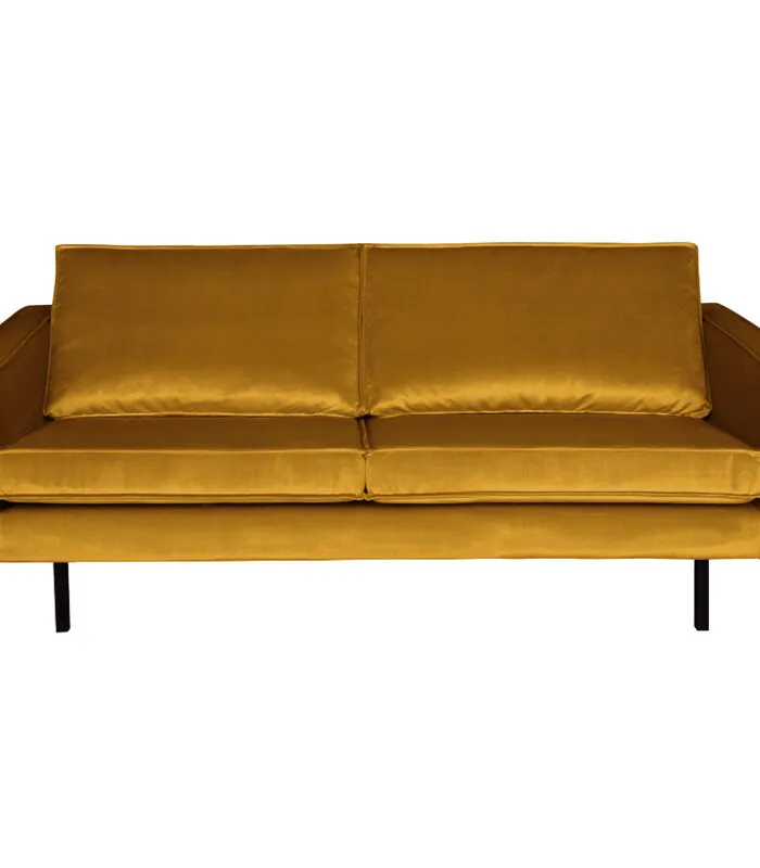 BePureHome Rodeo Bank 2,5-Zits - Velvet - Oker - 85x190x86 3 BePureHome Rodeo Bank 2,5-Zits - Velvet - Oker - 85x190x86