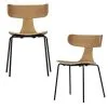 BePureHome Form Stoel - Hout - Naturel - Set Van 2 -Meubilair Geschäft e0c6a5e8b23e4c2698f1a81131e3f032