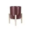 PRESENT TIME Plantenpot Trestle - Keramiek Warm Rood - 20x20cm -Meubilair Geschäft e0fa42e369f442519dfe82eb27621242