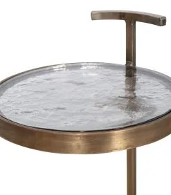 BePureHome Cool Bijzettafel - Metaal/Glas - Antique Brass - 63x31x31 -Meubilair Geschäft e0fee98af22b40e5b6b6a04e2b5ee59e
