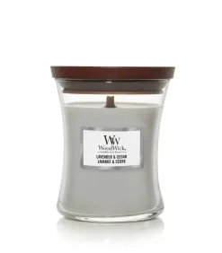 WoodWick Kaars Lavender & Cedar Medium