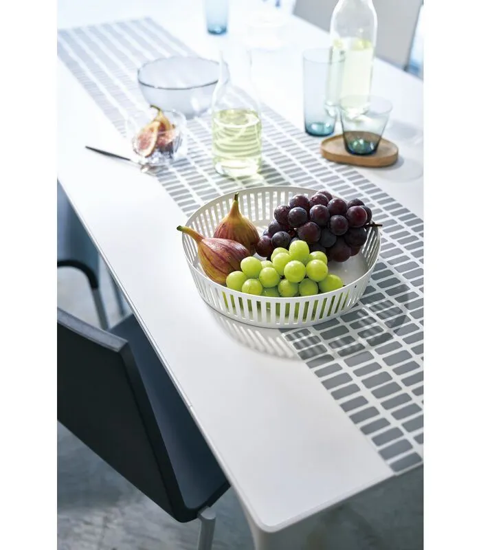 Yamazaki Fruit Basket Wide - Tower - White 4 Yamazaki Fruit Basket Wide - Tower - White - Image 2