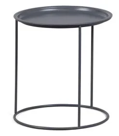 WOOOD Ivar Bijzettafel M - Metaal - Asphalt - 43x40x40 -Meubilair Geschäft e310a67c66c54dc7ba09c4f2fb2bd212