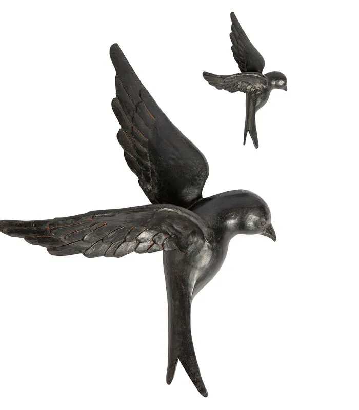 BePureHome Avaler Vogel Wanddeco XL - Hars - Zwart - 58x42x14 4 BePureHome Avaler Vogel Wanddeco XL - Hars - Zwart - 58x42x14 - Image 2