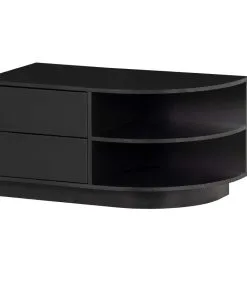 WOOOD Exclusive Exclusive Finca Tv Meubel Rond Rechts - Zwart - 40x78x40
