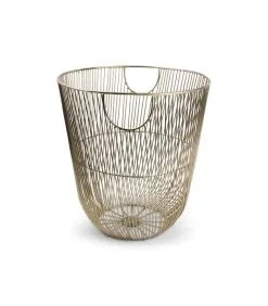 Salt & Pepper Draadmand 34xH35cm Goud Twisted Iris