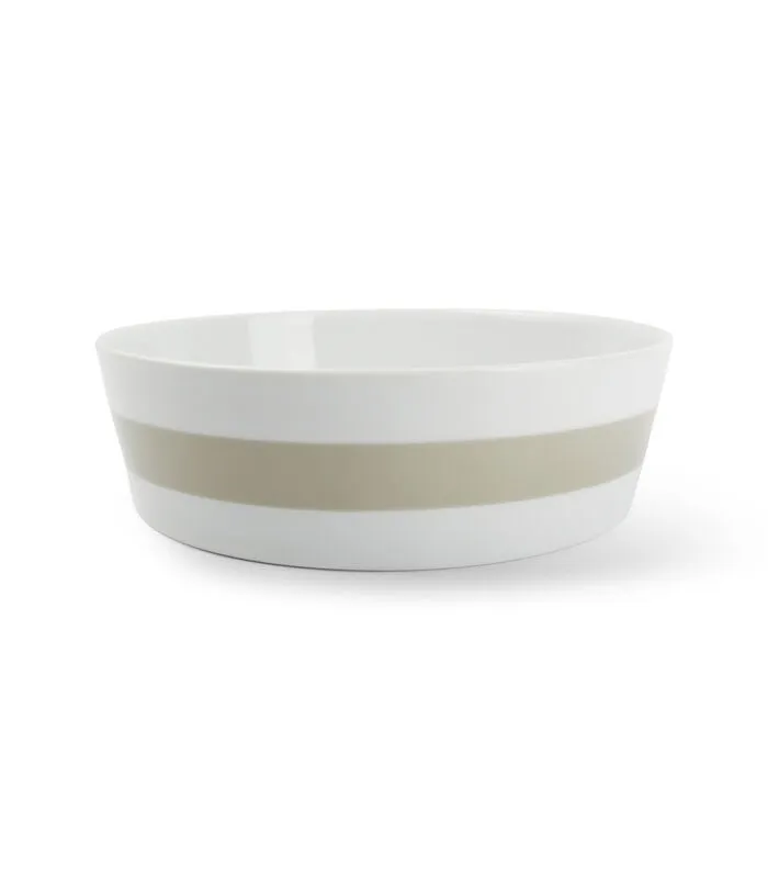 Salt & Pepper Kom 23xH6,5cm Sage Green Stripes 3 Salt & Pepper Kom 23xH6,5cm Sage Green Stripes