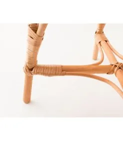 Kok Maison Rieten Ronde Tafel Colette 2 - Glas 50 Cm -Meubilair Geschäft e62d4376edd0432c9d2780b88db1e184