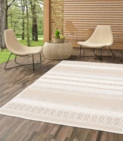 Pergamon Ottawa Stripes Binnen & Buiten Flatweave Tapijt -Meubilair Geschäft e63d43be43024901a2e63d9c29c492c1