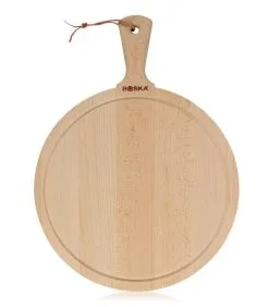 Boska Serveerplank Rond Amigo L - Met Handgreep - Bruin - ⌀ 33 Cm