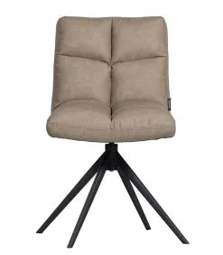 WOOOD Exclusive Exclusive Vinny Draaibare Eetkamerstoel - Leerlook - Taupe - 80x48x45 10 WOOOD Exclusive Exclusive Vinny Draaibare Eetkamerstoel - Leerlook - Taupe - 80x48x45 -Meubilair Geschäft e7cfc5f60baf43ed8785fc866ed6c996