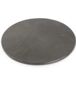 Salt & Pepper Onderzetter 26cm Geribbeld Zwart Charm