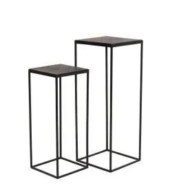 Light & Living Zuil Chisa - Hout/Zwart - Set