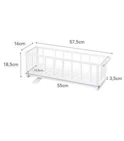 Yamazaki Wire Dish Drainer Slim - Tower - White 11 Yamazaki Wire Dish Drainer Slim - Tower - White -Meubilair Geschäft e908558f39f543c69f002a14e2a062d9