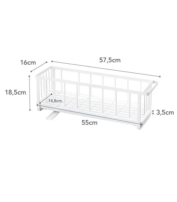 Yamazaki Wire Dish Drainer Slim - Tower - White 7 Yamazaki Wire Dish Drainer Slim - Tower - White - Image 5