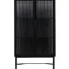 WOOOD Zion Vitrinekast Met Ribglas - Metaal - Zwart - 150x85x38 1 WOOOD Zion Vitrinekast Met Ribglas - Metaal - Zwart - 150x85x38 -Meubilair Geschäft e924629e80c744afa9d5ebf2a3329dba