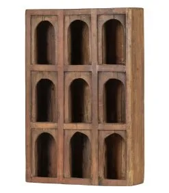 BASICLABEL Grien Wandkast - Hout - Naturel - 75x50x13