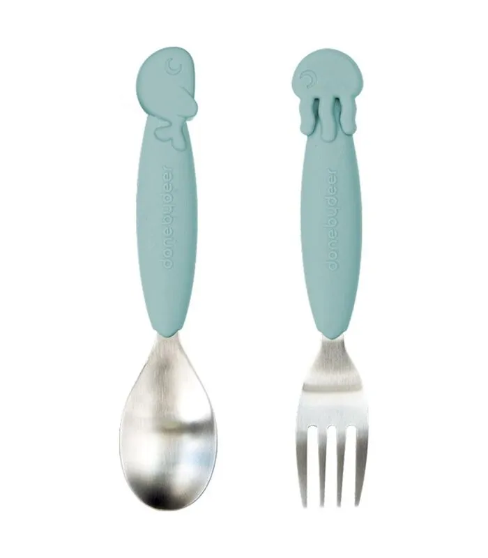 Done By Deer YummyPlus Vorkje Ent Lepeltje Set Sea Friends Blue 3 Done By Deer YummyPlus Vorkje Ent Lepeltje Set Sea Friends Blue