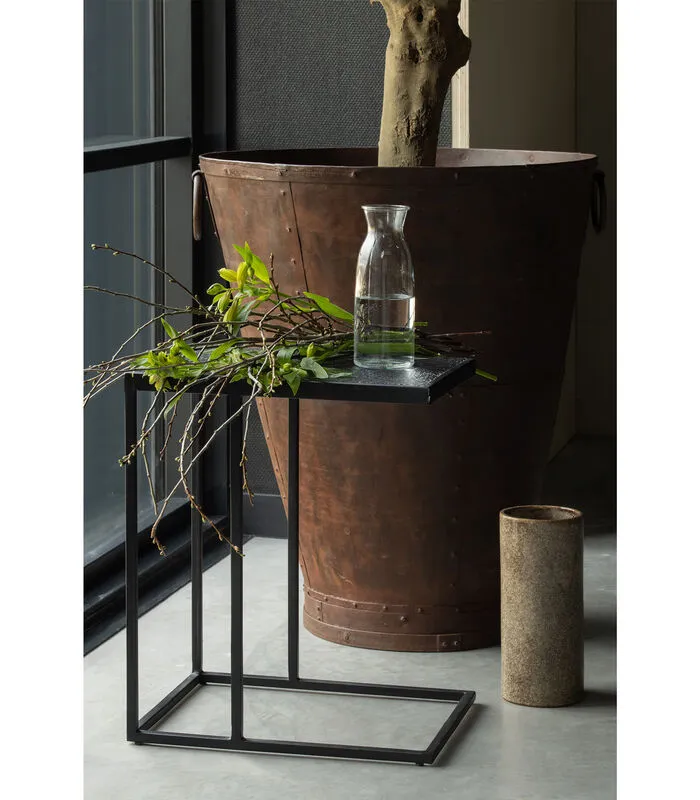 WOOOD Bijzettafel U-vorm Buiten Febe- Metaal - Zwart - 55x45x35 4 WOOOD Bijzettafel U-vorm Buiten Febe- Metaal - Zwart - 55x45x35 - Image 2