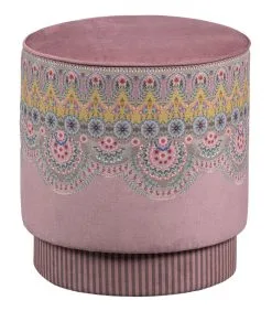 Pip Studio Poef Majorelle Medium - Roze - 45x40x40