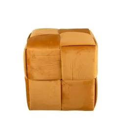 Leitmotiv Poef Weaved - Okergeel - 39x39x38cm -Meubilair Geschäft ee8e0e2afb7b48519c1080be924ccbe0