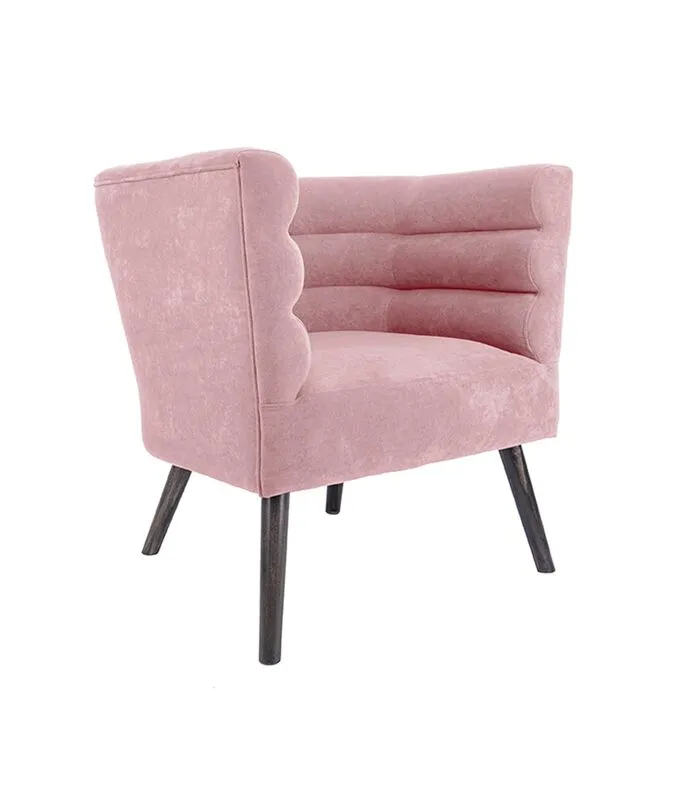 Leitmotiv Stoel Explicit - Suede Look Roze - 74x71x74cm 3 Leitmotiv Stoel Explicit - Suede Look Roze - 74x71x74cm