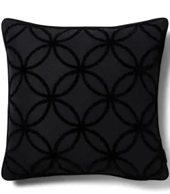 Rivièra Maison Kussensloop Theater Olcay Zwart - 50x50 Cm