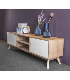 Leitmotiv Televisiekast Snap Wood - Met 2 Deuren -150x36x45cm -Meubilair Geschäft f0733e6f24684f90bfc6d618d5f6ded3