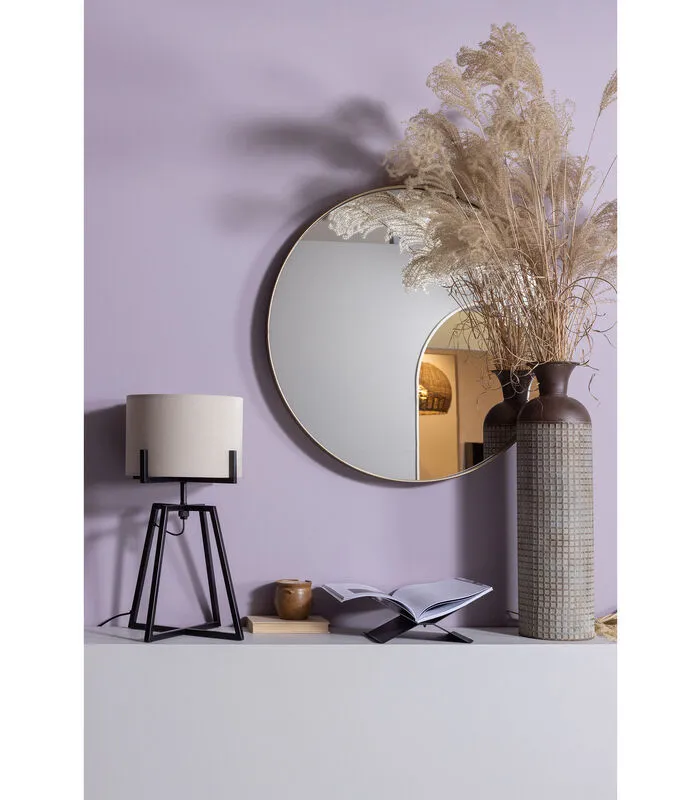 WOOOD Exclusive Doutzen Spiegel - Metaal - Goud - 80x80x5 4 WOOOD Exclusive Doutzen Spiegel - Metaal - Goud - 80x80x5 - Image 2