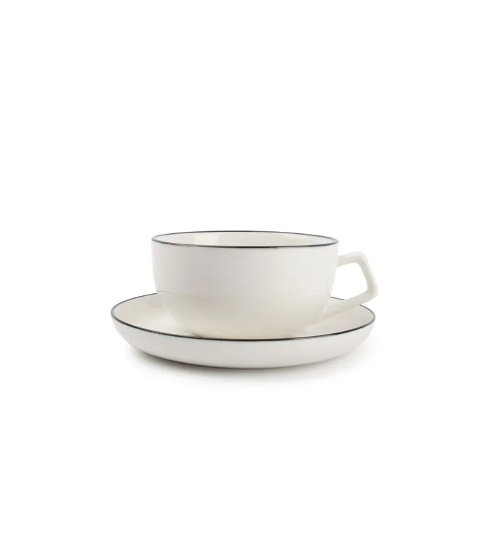 Salt & Pepper Plat Bord 19cm Wit Studio Base - (x4) 3 Salt & Pepper Plat Bord 19cm Wit Studio Base - (x4)