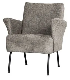 BePureHome Muse Fauteuil - Polyester - Taupe - 77x73x70